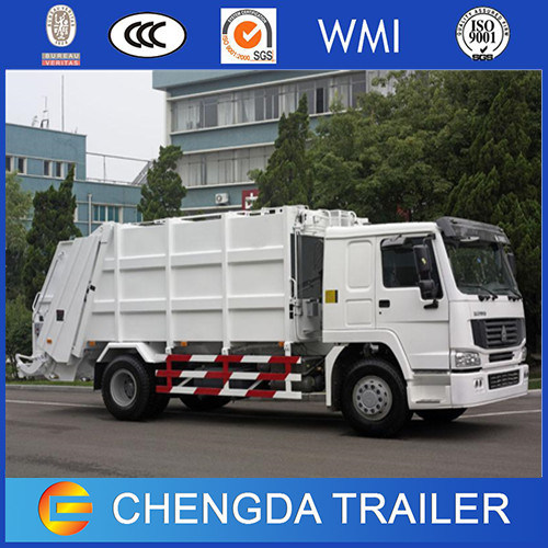 HOWO Brand 4X2 12cbm Garbage Truck for Sale 