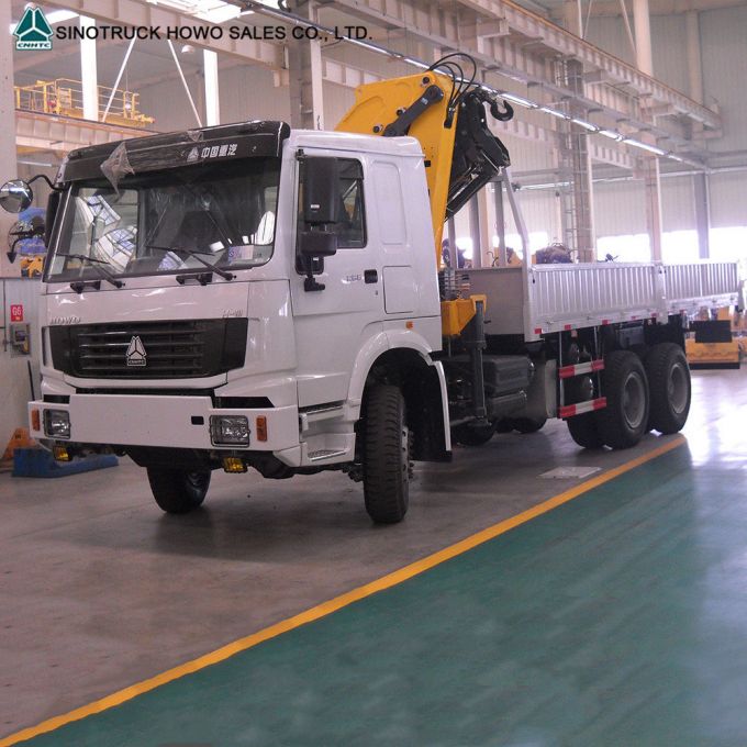 HOWO 6*4 Cargo Truck Crane, Heavy Crane Truck 