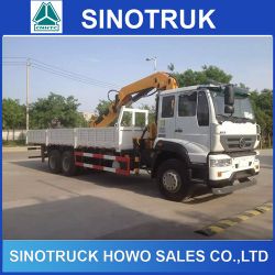 Truck Mounted Crane 25ton Loading Weight Sinotruck HOWO 6*4