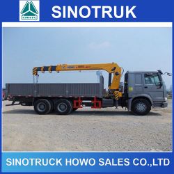 Sinotruk Cargo Truck 336HP 10ton 12ton 10 Wheeler HOWO Crane Truck