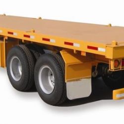 Cimc Two Axle Falt Bed Semi-Trailer