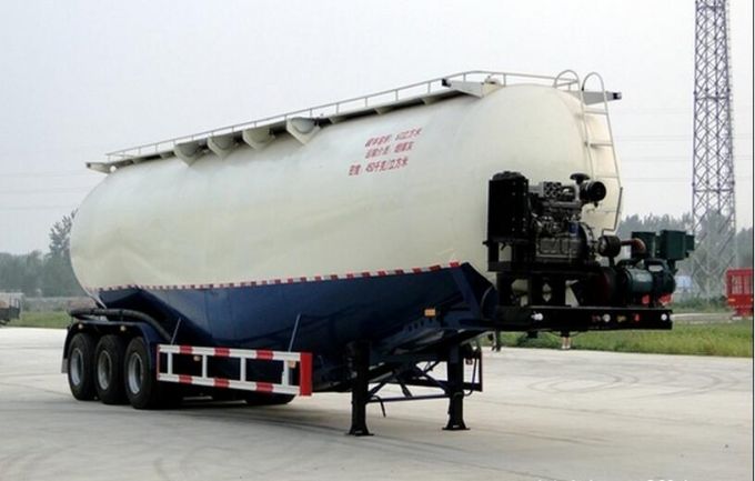 Bulk Cement Powder Material Tanker Semi Trailer Images 1