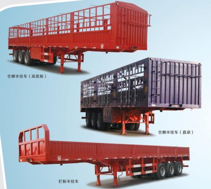 3 Axles Fence Stake Semi Trailer Images 1