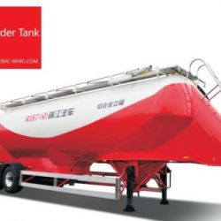 Vertical Type Aluminium Cement Tank Semi-Trailer