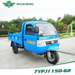Chinese Waw Closed Cargo Diesel Motorized 3-Wheel Tricycle with Cabin