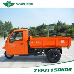 Chinese Waw Cargo Diesel Motorized 3-Wheel Tricycle with Cabin