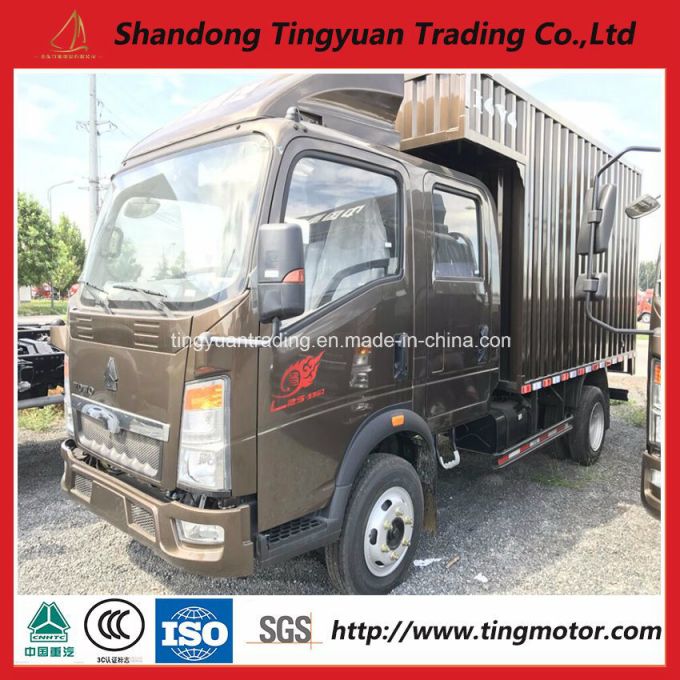 Sinotruk HOWO 4*2 Box Truck/Light Truck for Sale 