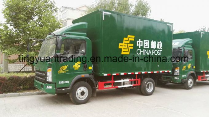 HOWO Brand China Postal Box Truck, Light Truck for Transportation 