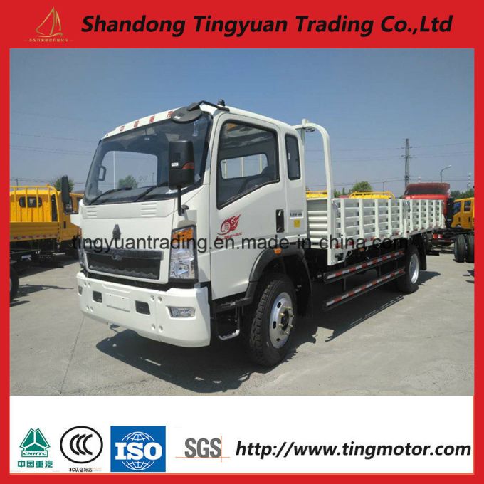 China HOWO 4X2 Light Cargo Truck Load 8 Ton for Sale 