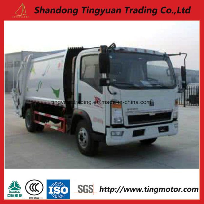 Sinotruk HOWO 4*2 115HP Garbage Truck/Rubbish Collector 