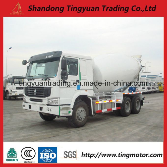 HOWO Concrete Mixer Truck with 371 HP Diesel Engine for Sale 