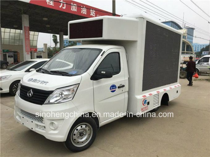 Hot Sale Changan Cheap Mini Mobile LED Truck P8 Scrolling Advertising Trucks 