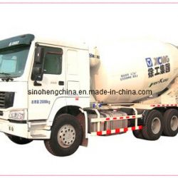 HOWO Concrete Mixer Truck, 8m3 Mixing Volume, Concrete Transportation Zz1257n3847c