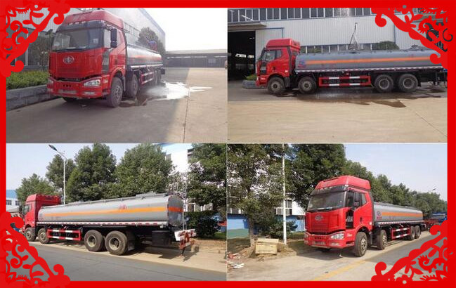 350HP 8X4 25000L Oil Tank Truck for Sale Images 1