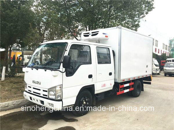 Isuzu Thermo King 4X2 Refrigerator Freezer Cargo Van 1.5tons Small Refrigerator Truck Images 1