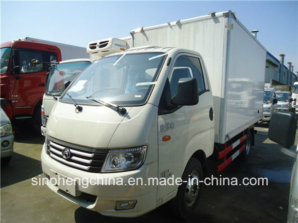 Foton Kangrui K1 3-4tons Freezer Van Truck/4X2 Small Refrigerator Truck for Selling Images 1
