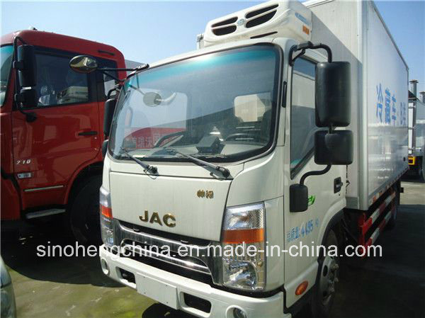 JAC 120HP 5tons Refrigerated Van Freezer Truck/4X2 Small Refrigerator Truck Images 1