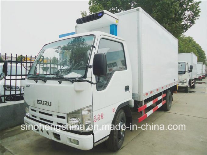 Hot Selling Isuzu 4X2 Freezer Van Truck 3tons Small Refrigerator Truck Images 1