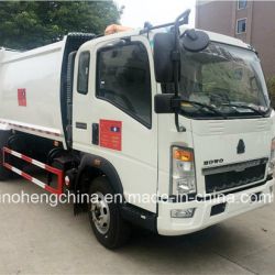 6 Cubic Meters Sinotruk Compressor Garbage Truck 4X2