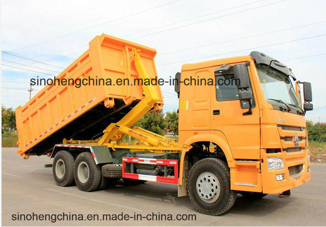 2017 New Sinotruk HOWO 6X4 Hook Lift Garbage Truck Images 1