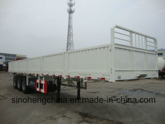 China Supplier 3 Axles Cargo Semi-Trailer for Sale Images 1