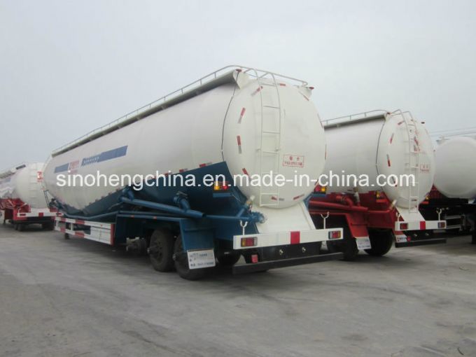 3 Axles Bulk Powder Tank Transport Semi Trailer Images 1