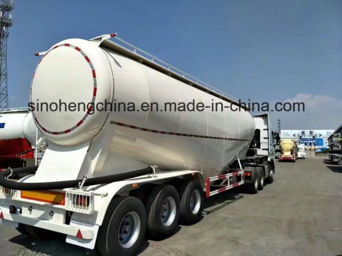 China Factory Price Bulk Cement Tanker Semi Trailer for Sale Images 1
