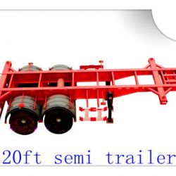 20ft Cheap Price Skeleton Semi Trailer for Transport