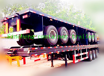 Factory Selling 3 Axles Container Semi Trailer for Sale Images 1