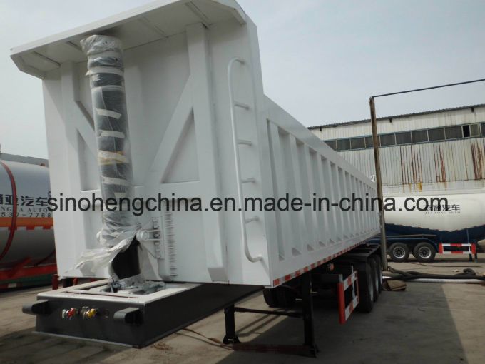 2017 New Good Quality Rear Dump Semi Trailer 3 Axles Images 1