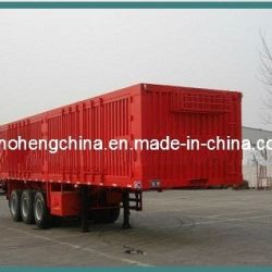 13m Box Transport Cargo Semi Trailer with 3 Axles