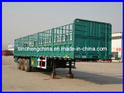 3 Axles Heavy Duty Storage Stake Cargo Semi Trailer Images 1