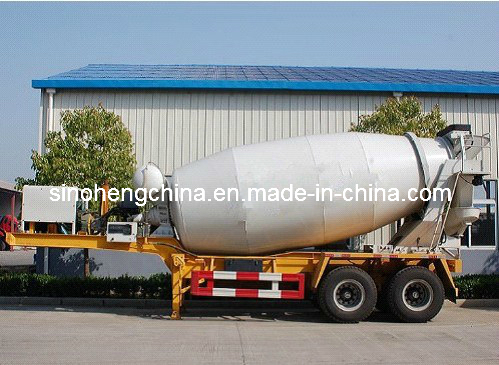 3 Axles Concrete / Cement Mixer Semi Trailer / Tanker Trailers Images 1