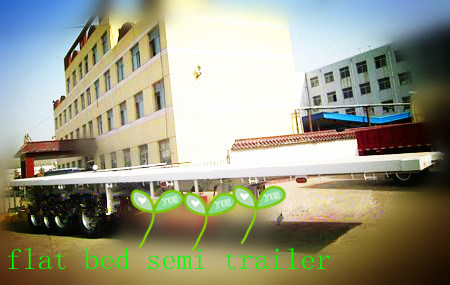 Flat Bed Container Cheap Semi Trailers Made in China Images 1