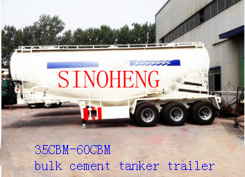35cbm-60cbm Bulk Cement Tanker Semi Trailer Images 1