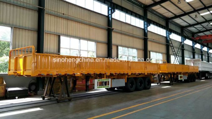 Tri Axle Side Wall Semi Trailer for Transport Goods Images 1