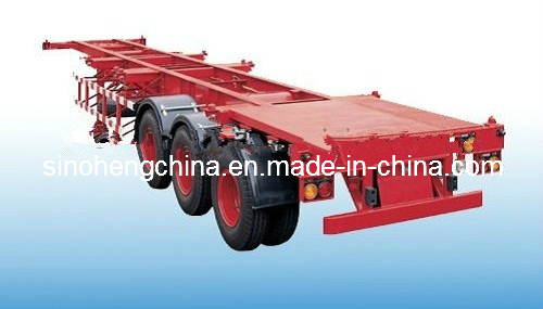 Utility Trailer Skeleton 20FT Container Semi Trailer for Sale Images 1
