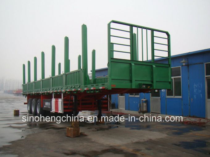 13m 2 Axles Timber / Wood Transport Semi Trailer (SH9320T) Images 1