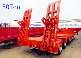 50ton Low Bed Semi Trailer in Truck Trailer Images 1