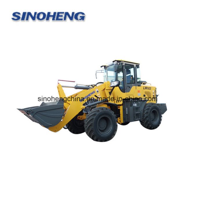Small 4 Wheel Drive Tractor with Front Loader 2 Ton Wheel Loader Images 1