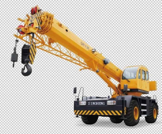 35 Ton Rough Terrain Crane, Heavy Hydraulic Crane Images 1