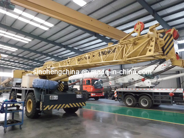 Construction Machinery Four Wheel Rough Terrain Mobile Crane Tanzania Qry30A Images 1