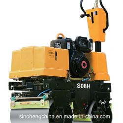 Mini Compactor Double Drum Vibratory Road Roller From China Jms08h
