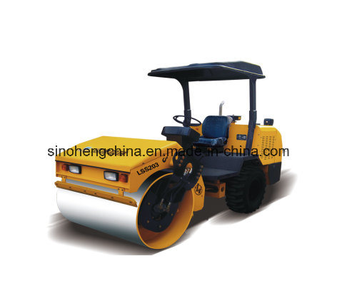 3 Ton Single Drum Vibratory Road Roller for Sale Lss203 Images 1