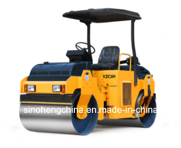 Road Equipment Hydraulic Double Drum Vibratory Roller Compactor 3 Ton Images 1