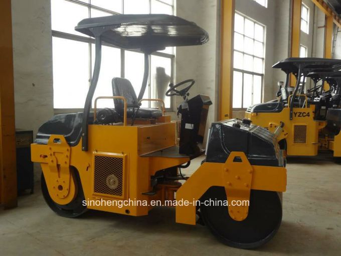 3000kg Road Equipment Double Drum Vibratory Roller for Sale Yzc3 