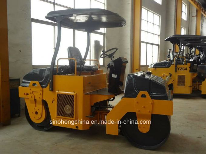 3000kg Road Equipment Double Drum Vibratory Roller for Sale Yzc3 Images 1