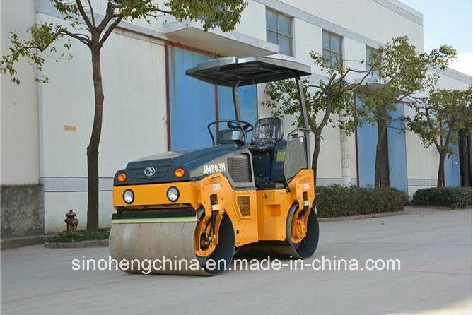 3 Ton Full Hydraulic Double Drum Vibratory Roller Jm803h Images 1