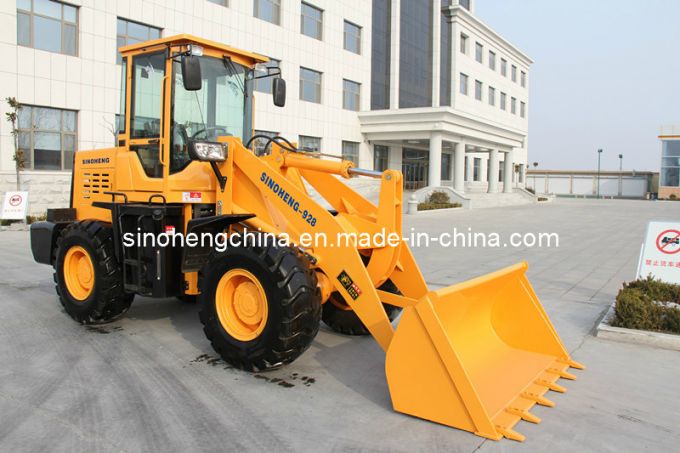82HP 0.85m3 2 Ton Wheeled Loader, Mini Wheeled Loader Images 1