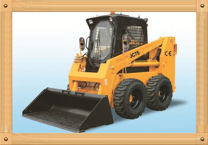 Ce 1000kg 55kw 0.5m3 Skid Steer Loader Jc75 Images 1